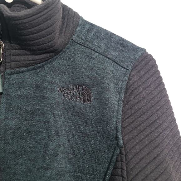 The North Face Indi Green Black Full Zip Fleece Jacket Size Small - Picture 3 of 6